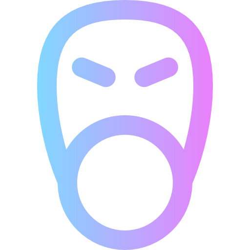 máscara de gas Super Basic Rounded Gradient icono