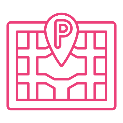 ubicación del estacionamiento Generic color outline icono
