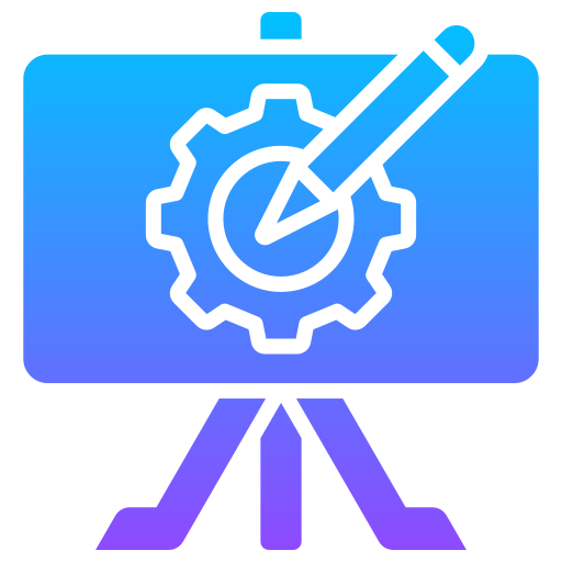 proces projektowania Generic gradient fill ikona