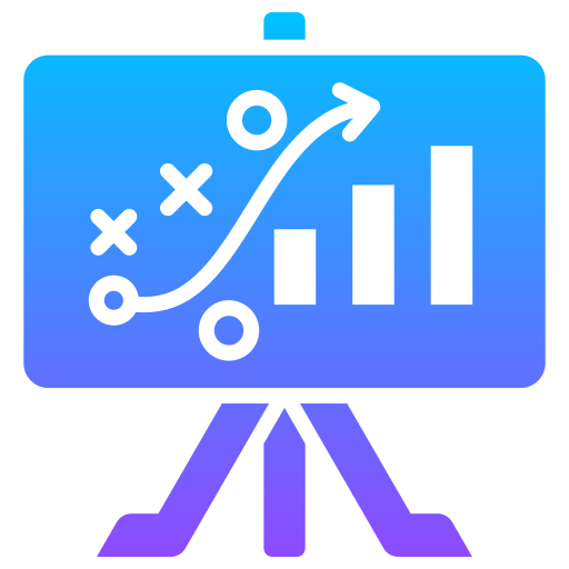 strategia projektu Generic gradient fill ikona