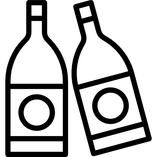 butelki srip Lineal ikona