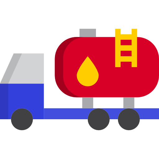 Нефтяной грузовик srip Flat иконка