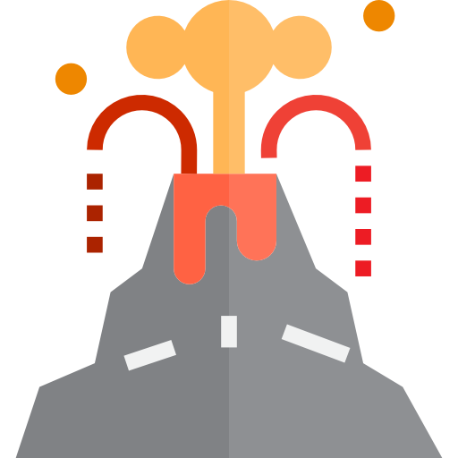 volcán srip Flat icono