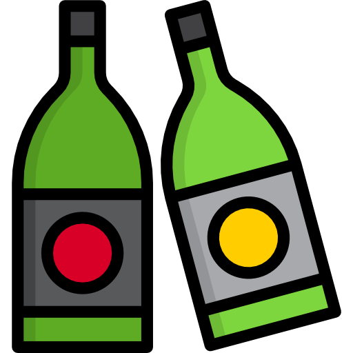 Bottles srip Lineal Color icon