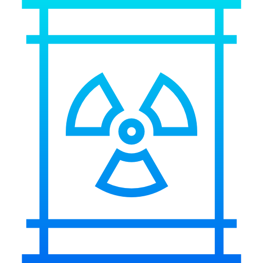 radioattivo srip Gradient icona