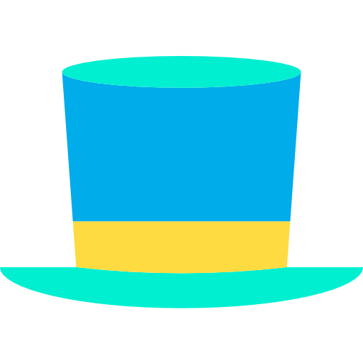 hoge hoed Kiranshastry Flat icoon