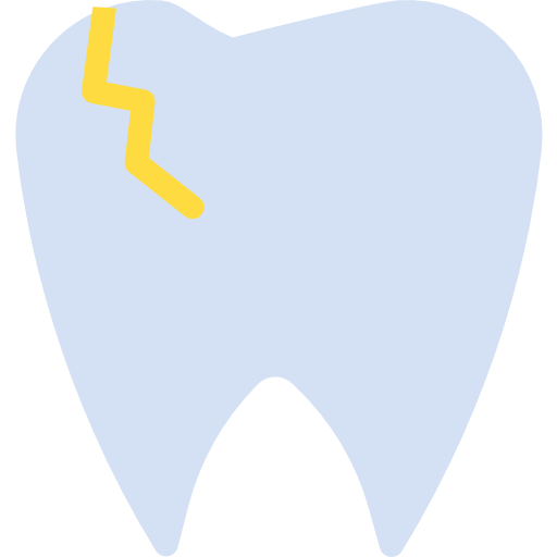 diente quebrado Kiranshastry Flat icono