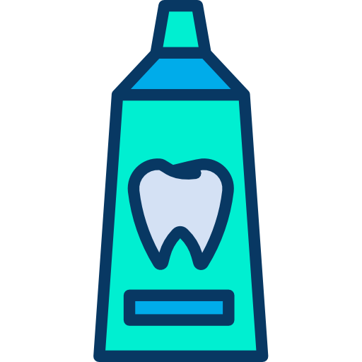 pasta do zębów Kiranshastry Lineal Color ikona