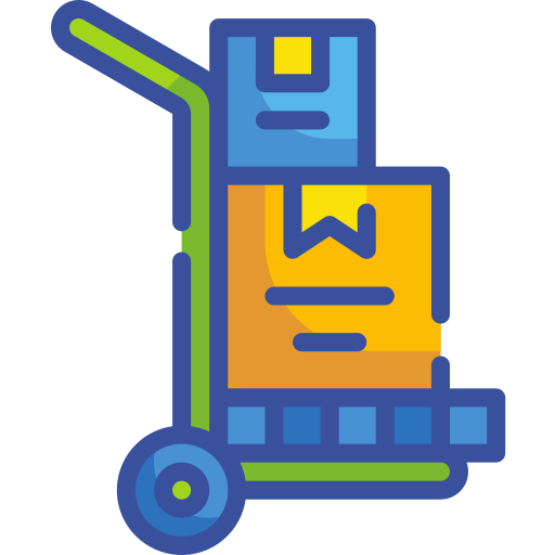 Hand truck Wanicon Lineal Color icon