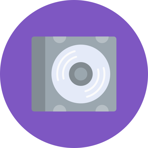 disco compacto Generic color fill icono