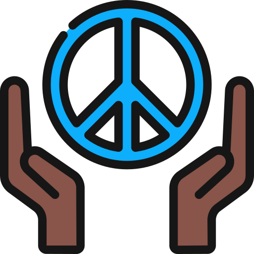 Peace sign Juicy Fish Soft-fill icon