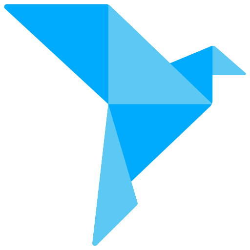 Origami Juicy Fish Flat icon