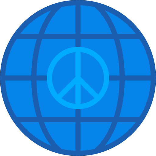 la paz mundial Juicy Fish Flat icono