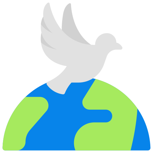 Peace day Juicy Fish Flat icon