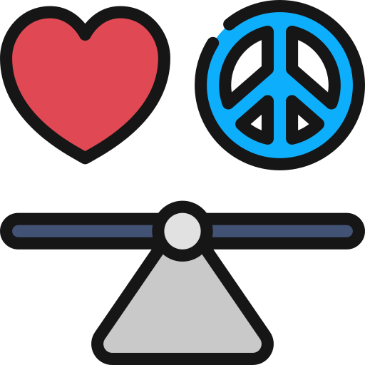 Peace and love Juicy Fish Soft-fill icon