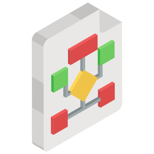 schemat blokowy Generic Isometric ikona