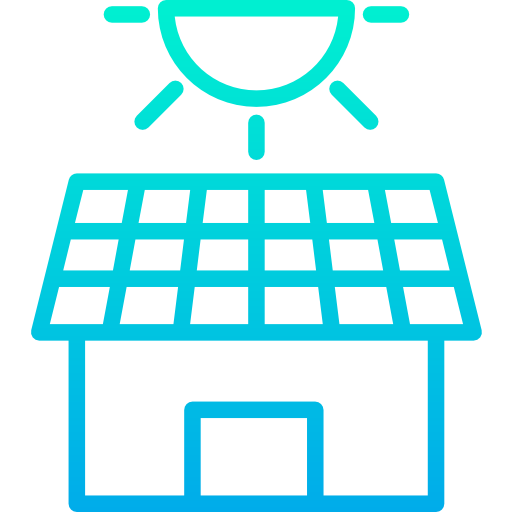panel słoneczny Kiranshastry Gradient ikona