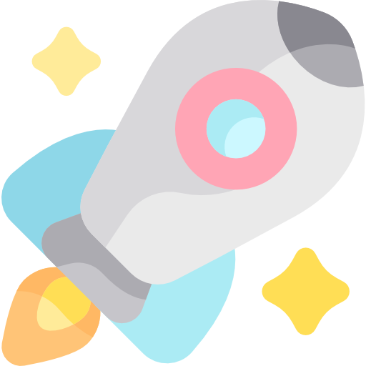 Rocket Kawaii Flat icon