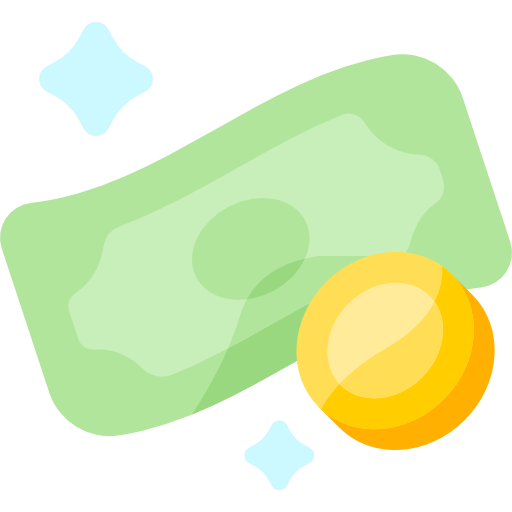 dinero Kawaii Flat icono