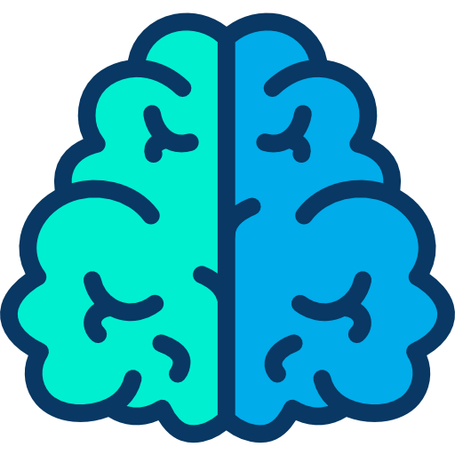 cerebro Kiranshastry Lineal Color icono