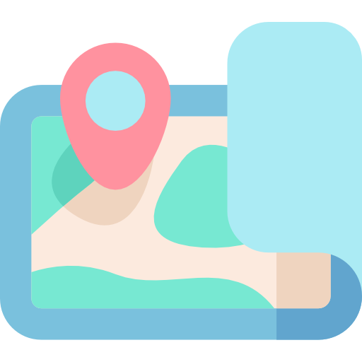 地図 Kawaii Flat icon