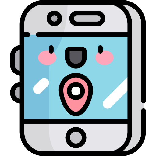 携帯電話 Kawaii Lineal color icon