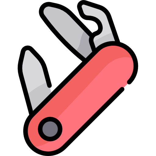 schweizer messer Kawaii Lineal color icon