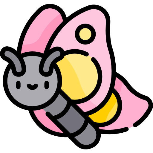 schmetterling Kawaii Lineal color icon