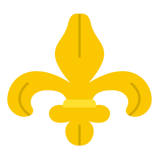 fleur de lis Generic color fill icoon