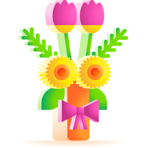 花束 3D Toy Gradient icon