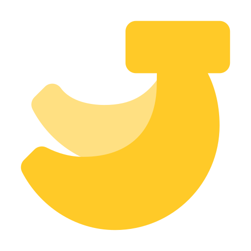 Бананы Generic color fill иконка