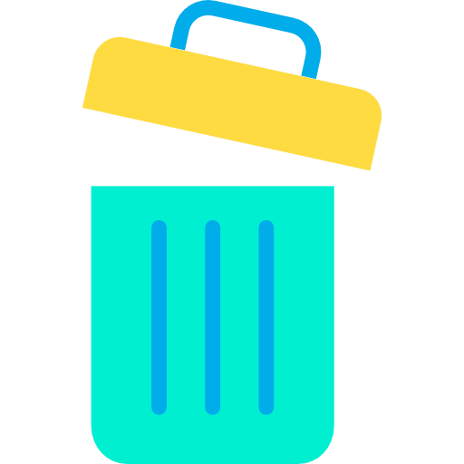 papelera de reciclaje Kiranshastry Flat icono