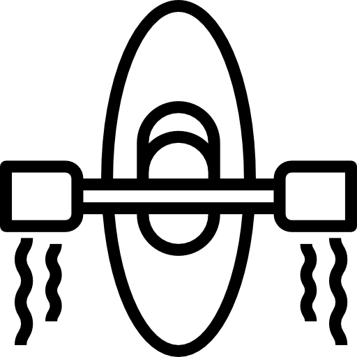 kajak Payungkead Lineal ikona