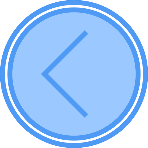 Left arrow Payungkead Blue icon