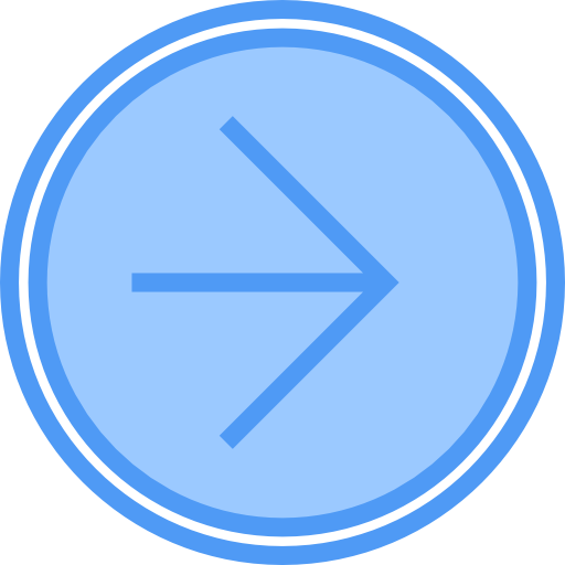 右矢印 Payungkead Blue icon