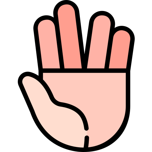 hand Kawaii Lineal color icon