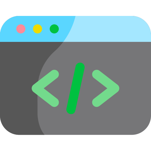 programación Kawaii Flat icono