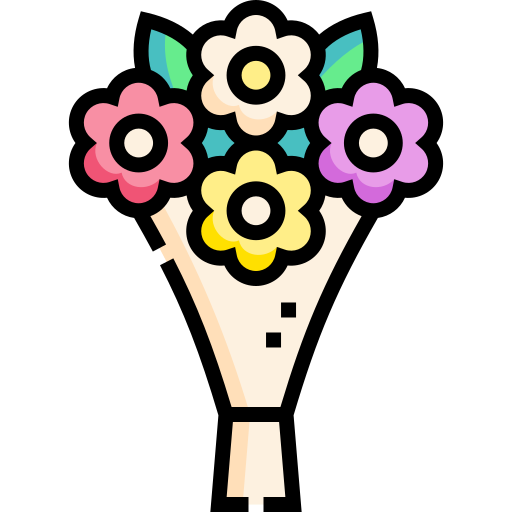 Flower bouquet Detailed Straight Lineal color icon