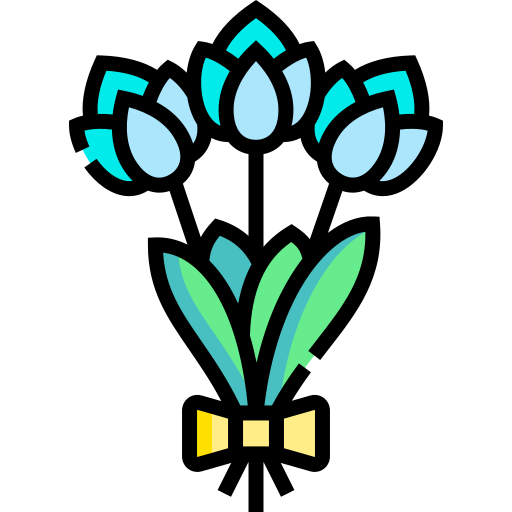 bouquet di fiori Detailed Straight Lineal color icona