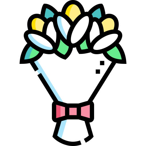 bouquet de fleurs Detailed Straight Lineal color Icône