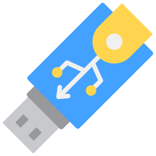 Usb drive Generic color fill icon