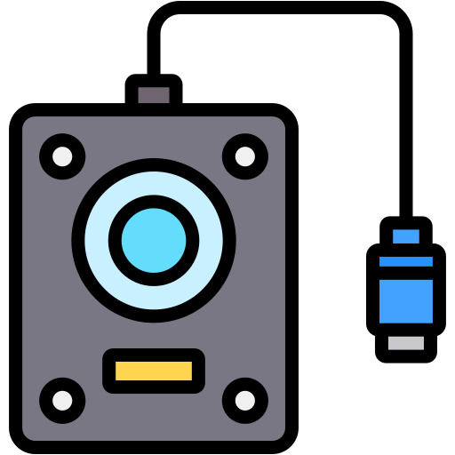 disque externe Generic color lineal-color Icône