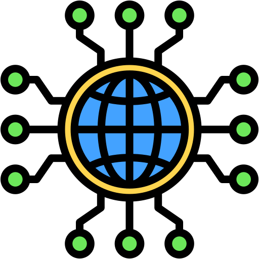 conexión de red Generic color lineal-color icono