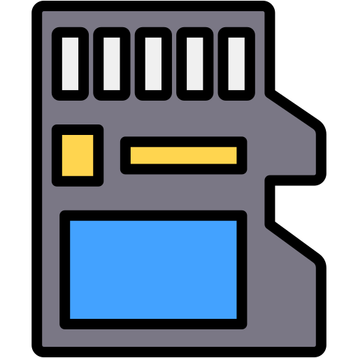 메모리 카드 Generic color lineal-color icon
