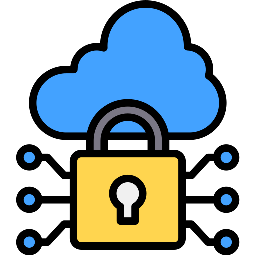 Cloud security Generic color lineal-color icon