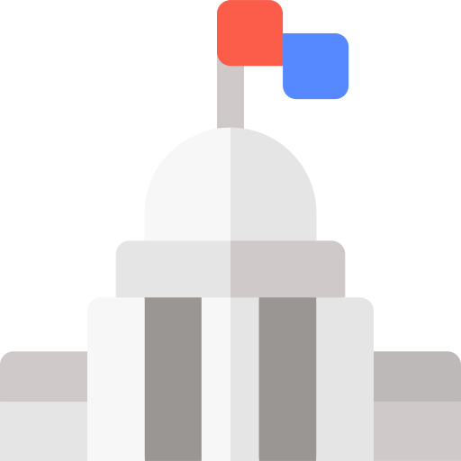 gobierno Basic Rounded Flat icono