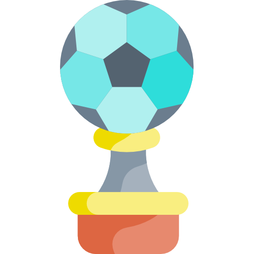 premio de fútbol Kawaii Flat icono