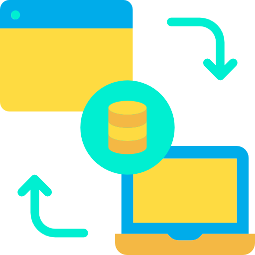 Data transfer Kiranshastry Flat icon