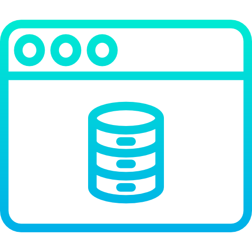 banca dati Kiranshastry Gradient icona