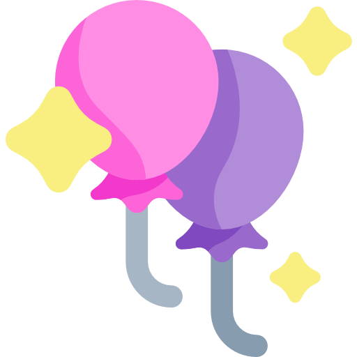 Balloons Kawaii Flat icon